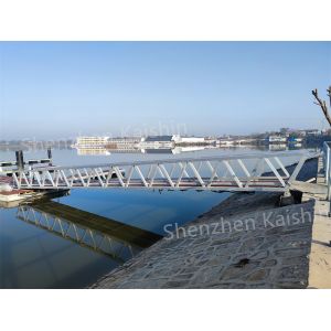 Durable Marina Floating Aluminum Gangways 300kgs/sqm Loading Capacity