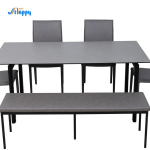 1650mm Ceramic Rectangular Dining Table Long Lasting For Family Use DT-996-165