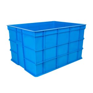 China Sturdy and Stackable Blue Plastic Crate for Organized Storage of Bread Crates at Home on sale