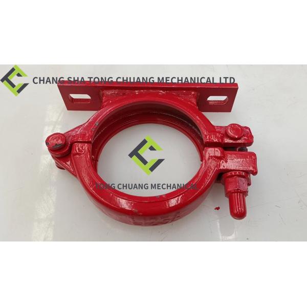 Quality Sany And Zoomlion Concrete Pump Pipe Clamp 125B VI With Two Holes For Seat/Red 0164671C0800\HBG3.12 wholesale