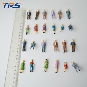 1:50 ABS scale plastic model painted colorful people 3.6cm for model building