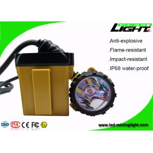 High Performance LED Miners Cap Lamp 25000lux Brightness 1200 Battery Cycles