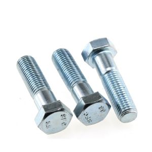 M10 M12 M16 Galvanized Steel Hexagon Head Flange Bolt Nickel Plating Serrated