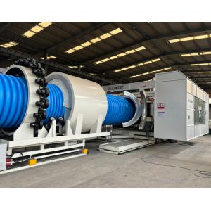 High Output PP PE PVC Double Wall Corrugated Sewage Pipe Manufacturing Process