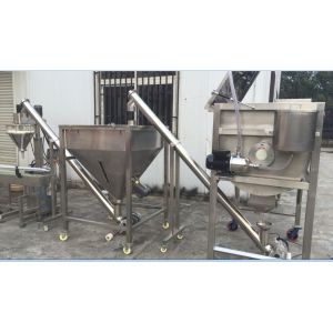 Small Tubular Hopper Feeder Conveyor Machine System Flexible Inclined