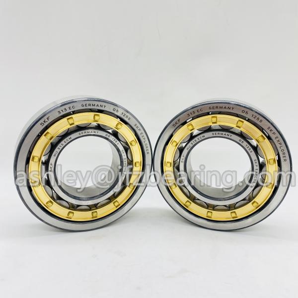 SKF NU 313 ECM/C3 Cylindrical Roller Bearing, Single Row, Removable Inner Ring, Straight Bore, High Capacity, C3 Clearan