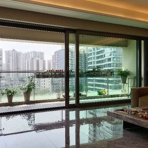 Cheap Modern Mesh Sliding Retractable Door With Aluminum Frame for sale