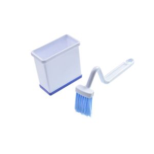 V Type Plastic Curved Toilet Cleaner Brush Corner Rim Small Clean Brush