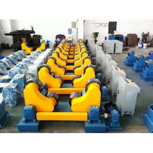 China Batch Production 20T Self Aligning Pipe Welding Rollers Rotator With Control Cabinet 20T on sale