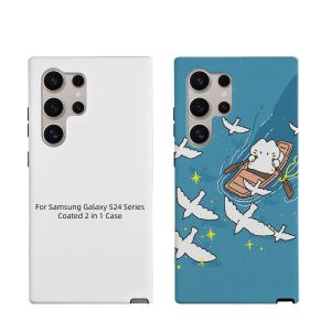 3D Sublimation Coated Tough 2 In 1 Mobile Cover For SamSung Galaxy S23 24 25