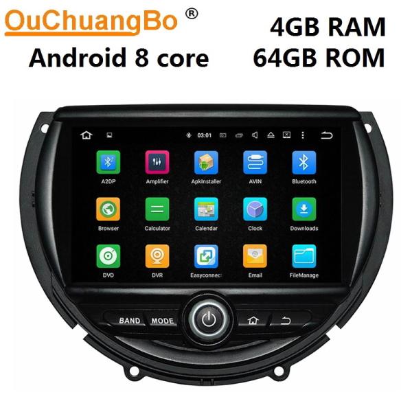 Quality Ouchuangbo car radio gps navigation android 9.0 for Mini cooper (2014--) With 1080 video System wholesale