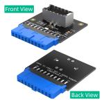 Upgrade Version Vertical USB 3.1 Front Panel Socket Key-A Type-E to USB 3.0