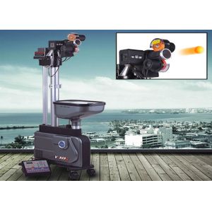 Unpredictable Rotation Speed Table Tennis Robot Machine Easy To Install