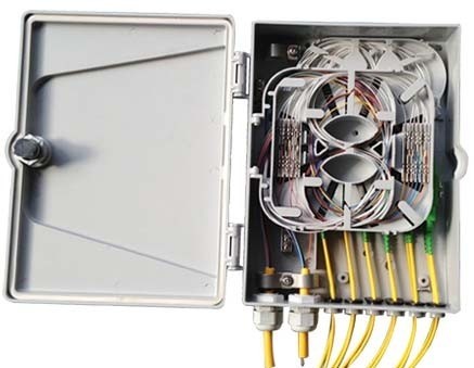 Quality Lightweight Fiber Optic Termination Box 258 X 207 X 64mm Easy Installation wholesale