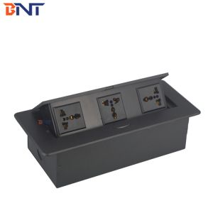 Office multimedia built in desk power data table socket box