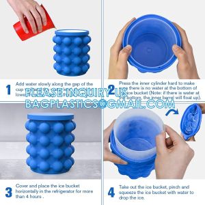 Silicone Ice Cube Molds With Removable Lids Reusable And BPA Free For Whiskey,