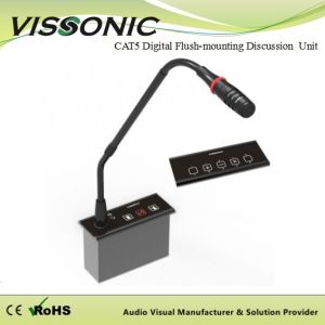 Cheap Embedded Microphone Chairman Unit / Conference Microphone System for sale