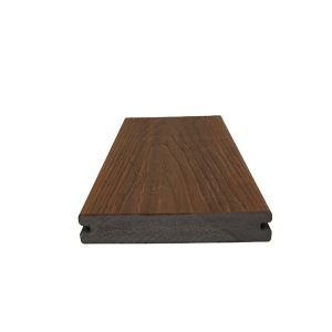 Foamed PVC Co-Extruded ASA Coating Grooved Decking for Home Improvements at a