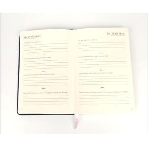 Sturdy Elastic Band Time Schedule Planner , Suede Feel Synthetic Leather Agenda