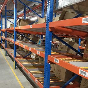 Heavy Duty Q235B Steel Gravity Pallet Flow Racking System for Warehouse Storage