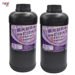 Hard Soft Epson UV Varnish Liquid For UV Printer Ricoh Konica High Transparency
