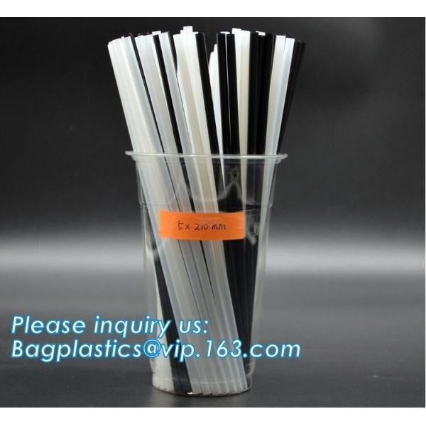 PLA Straws, disposable biodegradable PLA straw Individual Packed 100% Biodegrada