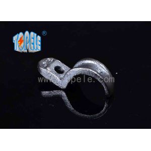 Malleable Iron Pipe Clamp , IMC Conduit And Fittings One Hole Conduit Strap