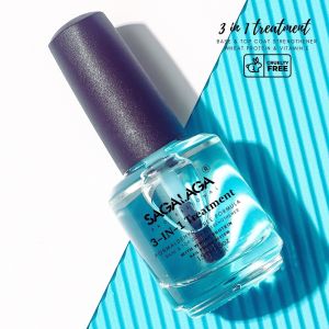 Custom Private Logo Nails Strengthener Hardener 3 in 1 Transparent Base and Top Coat Air Dry Nail Polish for Thin Damaged