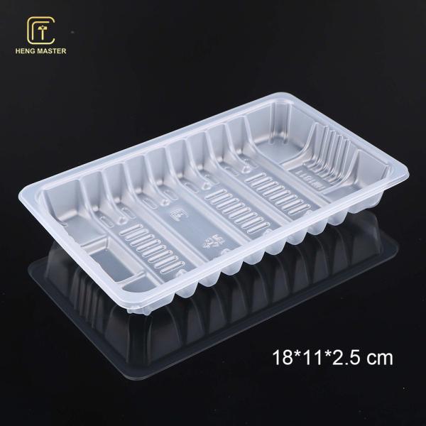 Quality Rectangle White 18*11*2.5cm Frozen Food Tray Packaging wholesale