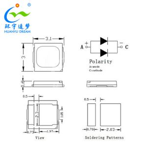 Sunlight High Cri 98 Full Spectrum Smd Led Chip 3030 For Classroom Eye