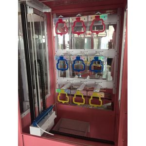Plastic Key Master Vending Machine Toughened Glass With Plush Toy Gift