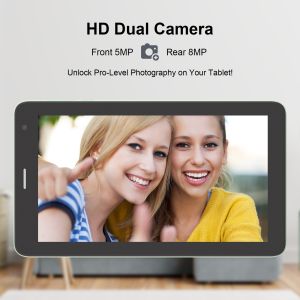 C idea 7 inch Wifi Tablet with Case 8+256GB Storage Quad Core Processor 600x1024