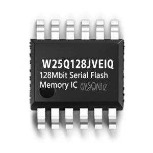 W25Q128JVEIQ 128Mbit Serial Flash Memory IC with 133MHz Clock Frequency in WSON8