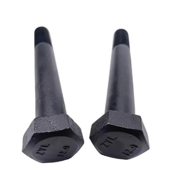 Quality Gr10.9 Black Hex Bolts And Nuts Carbon Steel Hex Bolts Half Thread DIN931 wholesale