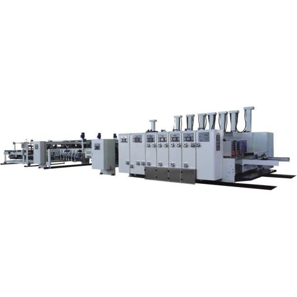 Quality Automatic Flexo Printer Slotter Die-cutter Folder Gluer Strapper Inline Machine, with PP or PE Strapping wholesale