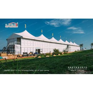 China Aluminum and PVC High Peak Double Decker Tents Used for Horse Riding and Outdoor Events on sale