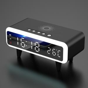 Cheap Compatible Alarm Clock With Qi Wireless Charging for sale