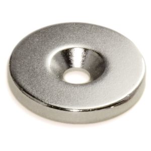 D20x5mm NdFeB Neodymium Magnet With 5mm Countersink Hole