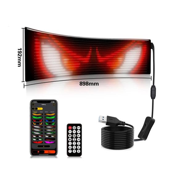 5VDC USB /2A Super Truck Demon Eye LED Soft Screen APP Bluetooth Programming Car