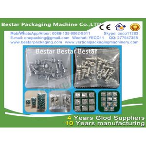 screw fitting counting and packing machine, screw fitting pouch making machine