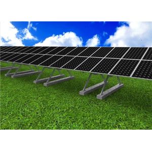 Adjustable Tilt Solar Panel Rail Mounting System , Al6005 PV Solar Mounting