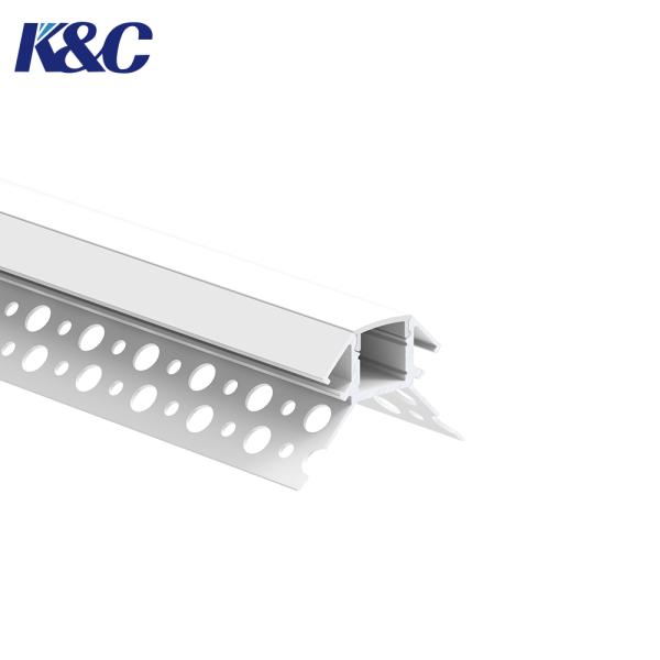 6061-T6 Aluminum Alloy LED Plasterboard Profile with Integrated Diffuser and