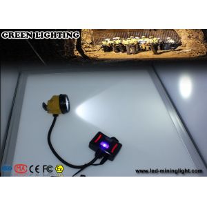 China 28000 Lux 3W IP68 Waterproof Mining Cap Lights with Warning Light Battery Box on sale