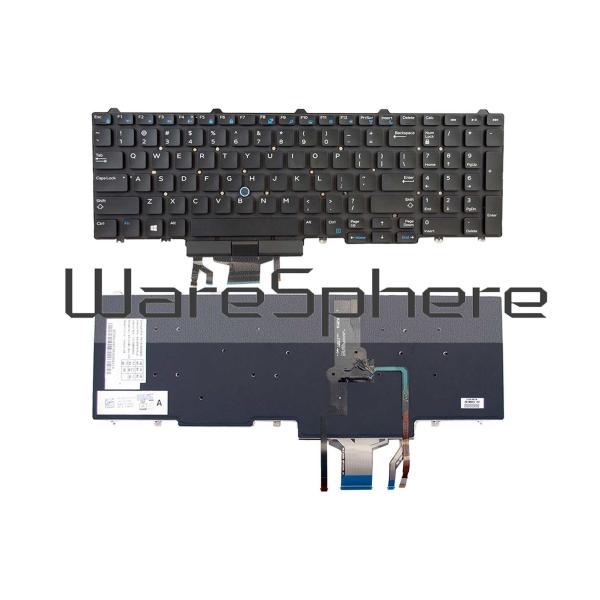 Quality Dell Latitude E5550 Precision 17 7710 Laptop Internal Keyboard 383D7 0383D7 With Stick Pointer wholesale
