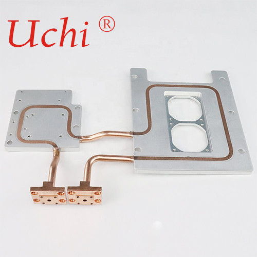 Quality Multiple Profile Aluminum Cold Plate 400W Epoxy Gluing With Copper Pipe wholesale
