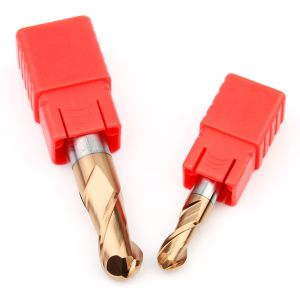 2 Flute Carbide Ball Nose End Mill HRC55 High Speed Milling Cutter