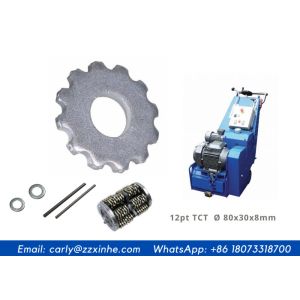 China 12pt Carbide Tipped Milling Cutters Scaling Wheel Hole 30mm Scarifiers Planers on sale