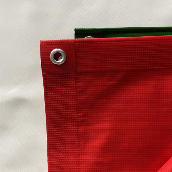 100 % Polyester Mildew Resistant Vinyl Tarp Sheet With Flame Retardant And Tear