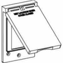 Aluminum Raised Rectangular Weatherproof Box Covers Electrical Receptacle Covers