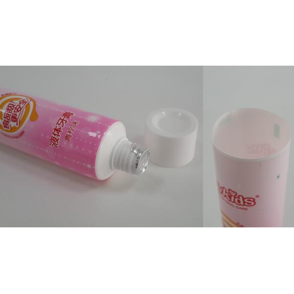 40g Soft Plastic Children Toothpaste Tooth Gel Tube Laminate packaging Hose with smooth flat cap